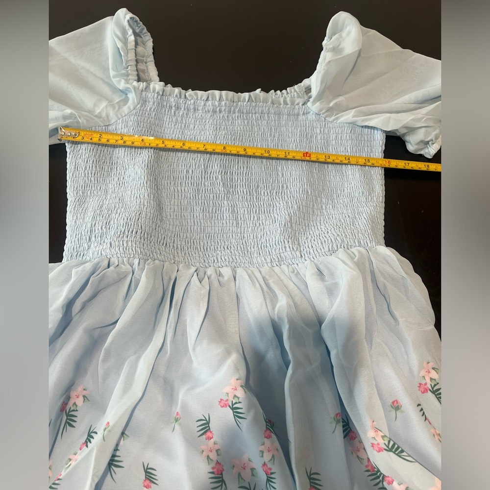 Disney Princess Mulan Puff Sleeve Smock Dress - Picture 8 of 10